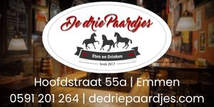 Logo-banner Restaurant De Drie Paardjes